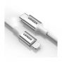 كابل شحن يو جرين USB-C الى لايتنينج، 36 وات، 1.0 متر، فضي - 70523
