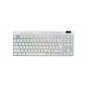 كيبورد جيمنج لاسلكي لوجيتك G PRO X TKL ، بمفاتيح Tactile - ابيض