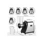 Sokany 6 In 1 Electric Fruit and Vegetable Cutter, 1000 Watt, Silver and Black - SK-1178