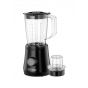 BLACK+DECKER Blender with Grinder Mills, 1.5 Liter, 500 Watt, Black - BX530-B5