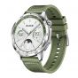 Huawei Watch GT 4 Smart Watch - Silver Case and  Green Strap with Warranty