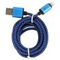 QDUX Braided Lightning Cable, 1.5 Meter - Blue