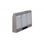 شفاط انديست، 90 سم، فضي - ISLK 96 LS X