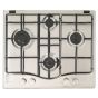 Ariston Built-In Gas Hob, 4 Burners, Stainless Steel, 60 cm - PCN 642 IX/A