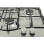 Ariston Built-In Gas Hob, 4 Burners, Stainless Steel, 60 cm - PCN 642 IX/A