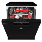 Hoover Freestanding Dishwasher, 16 Persons, 12 Programs, Black- HDPN4S603PB-EGY