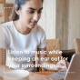 Oraimo OpenPods Earbuds, 4 ENC Mics, Navy and Orange - OPN-50D