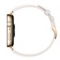 Huawei Watch Fit 3 - Gold Case and White Leather Strap with 300 EGP Carrefour Voucher