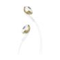 JBL T205 Wired Earphones - White and Gold
