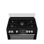 Beko Gas Cooker, 5 Burners, Black and Silver - GGR 15325 FX NBE