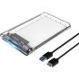 حافظة هارد درايف خارجي اوريكو لهارد HDD وSSD مقاس 2.5 بوصة، شفاف - EN-CL2139US3
