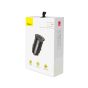 Baseus Car Charger, 30W, 2 USB Ports, Black - CCALL-BS01