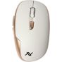 Lavvento Wireless Optical Mouse, White and Gold - MO34W
