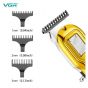 VGR Professional Rechargeable Hair Trimmer, Dry, Gold - V-919