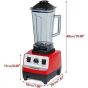 Sokany Blender, 4500 Watt, Black and Red - SK-444