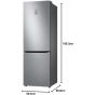 Samsung No-Frost Refrigerator, 344 Liters, Inox- RB34T671FS9 MR