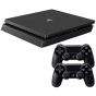 Sony PlayStation 4 Slim, 1TB - Black with 2 DualShock Controllers