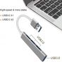 USB C Hub, USB Type-C Hub, USB C Hub Adaper 4 in 1 Hub with USB 3.0 Port, Type C Hub Portable Aluminum Hub for Laptop and Other Type-C Devices