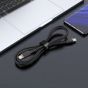 كابل USB-C الى USB-C اسفاست للشحن ونقل البيانات، 1.2 متر، اسود - C2-03