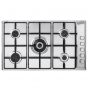 ELBA Gas Hob, 90cm, 5 Burners, Stainless steel - EN90-544XD