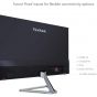 شاشة فيوسونيك IPS LCD، مقاس 27 بوصة، بدقة FHD، بمعدل تحديث 75 هرتز، اسود وفضي - VX2776-SH