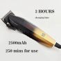 VGR Hair Clipper, Dry, Black and Gold - V-003