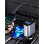 شاحن سيارة ترومارك، 120 وات، 2 منفذ USB، اسود ورمادي - Atx7036