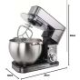Black and White Analog Stand Mixer, 12.5 Liters, 2200 Watt, Silver - SV-1222