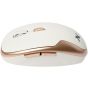 Lavvento Wireless Optical Mouse, White and Gold - MO34W