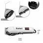 Kemie Cordless Hair and Beard Trimmer, White and Black-  KM-809A