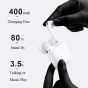Joyroom Wireless In-Ear Earbuds with Built-in Microphone, White - JR-T03S