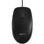 Logitech B100 Wired USB Mouse, 3-Buttons, Optical Tracking, Ambidextrous PC / Mac / Laptop - Black