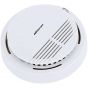 Kkmoon Smoke-gas stanalone Sensor Alarm with free battery 9v- White 