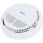 Kkmoon Smoke-gas stanalone Sensor Alarm with free battery 9v- White 