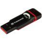 Transcend JetFlash 340 Dual USB Flash Drive, 64GB - Black Red