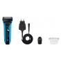 Braun WaterFlex Wet & Dry Cordless Shaver, Black/Blue - WF2S