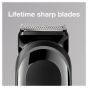 Braun multi grooming kit 8-in-1 Trimmer For Men, Black - MGK3060