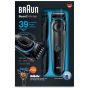 Braun Beard Trimmer with Gillette Fusion ProGlide Razor, Black - BT3040