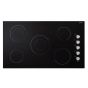 Elba Elio Electric Built-in Hob, 90cm, 5 Burners, Black - EVC915SK