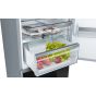 Bosch Series 6 No Frost Refrigerator, 435 Litres, Black - KGN49LB30U with Bosch Compact Power Meat Grinder, 1800 Watt, Black and White - MFW3850B