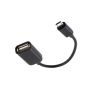 Keendex Micro B Male to USB 2.0 Female OTG Cable, Black - KX 2550