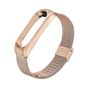 Stainless Steel Replacement Strap for Xiaomi Mi Band 3 Smart Watch - Gold