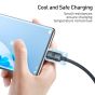 Baseus Crystal Shine Series CW-FXP USB-A to USB-C Charging and Data Cable, 1.2 Meters, Black - CAJY000401