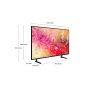 Samsung 85 Inch 4K UHD Smart LED TV with Built in Receiver - DU7000
