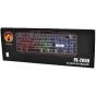 Fire.X Keyboard Gaming 7 Color Mixing Light Effect Rgb 104 Keys Arabic And English - Black