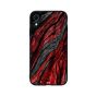 Red Grey Lava Pattern Printed Back Cover for Apple iPhone XR