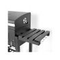 Home Large Charcoal Grill with 1 Shelf, 114.5×60×108 Cm - Black