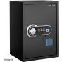 Safety Tech Biometric Fingerprint Safe Box, 50 Liters, Black and Silver - GN50 SFT