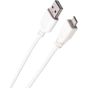 Keendex KX1883 USB to Micro Charging Cable for Speaker, Mobile, Power Bank, 10cm - White