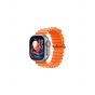 HK 10 Ultra 3, Smart Watch, 2.02 Inch, Silver Case and Orange Strap, with Extra Strap